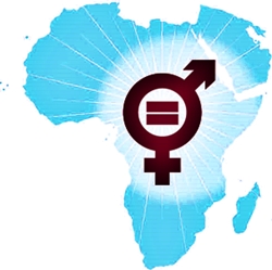 Un africain, une africaine à égalité